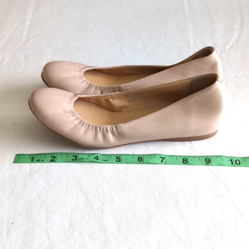 J. Crew Beige Italian Leather Ballet Flats - Picture 9 of 9